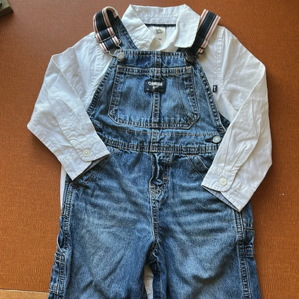 OshKosh B'gosh Blue Denim Overalls for Kids
